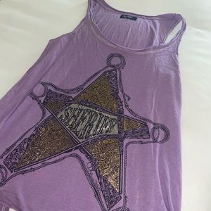 Lauren Moshi Sheriff Badge Loose Tank